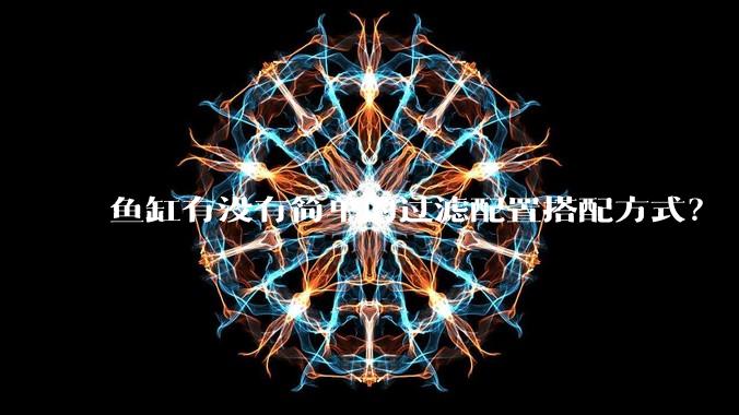 鱼缸有没有简单的过滤配置搭配方式？